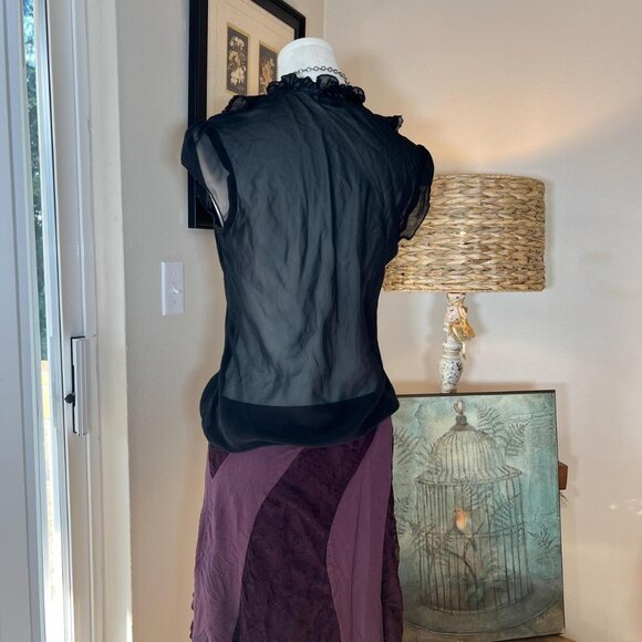 Y2k Speechless Sheer Blouse - Picture 2 of 4